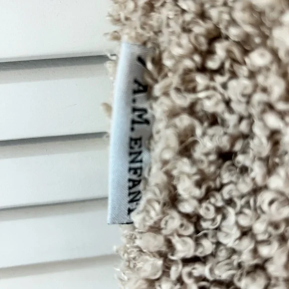 7am enfante Cozy Teddy Bear Sherpa Onesie snowsuit bunting - Picture 2 of 7